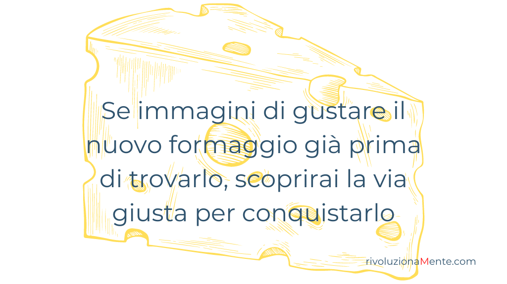 forma di formaggio con una massima di ridolino